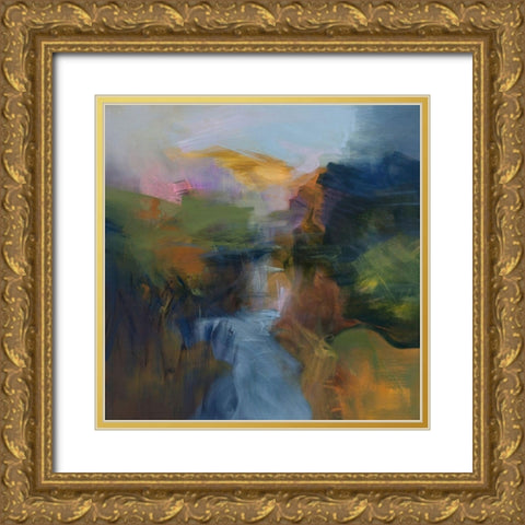 July Light Gold Ornate Wood Framed Art Print with Double Matting by Arana, Emilia