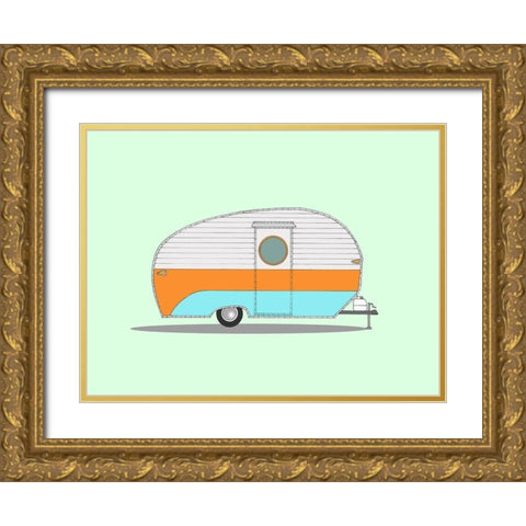 Va-Ka-Shun-Ette Gold Ornate Wood Framed Art Print with Double Matting by Annie Bailey Art