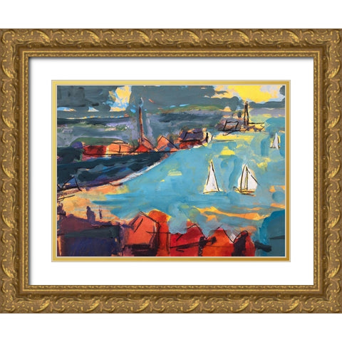 Homeward Bound Gold Ornate Wood Framed Art Print with Double Matting by Anders, Per