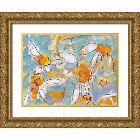 Summer Gold Ornate Wood Framed Art Print with Double Matting by Anders, Per