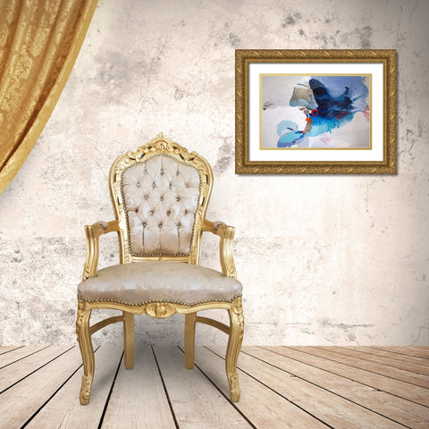 Ocean Tides Gold Ornate Wood Framed Art Print with Double Matting by Alattar, Lina