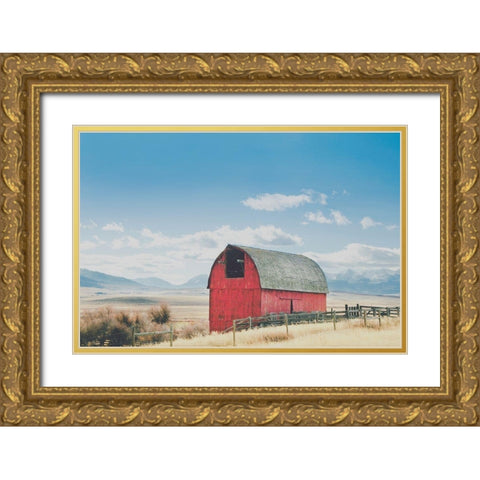 Wood and Nails Gold Ornate Wood Framed Art Print with Double Matting by Annie Bailey Art