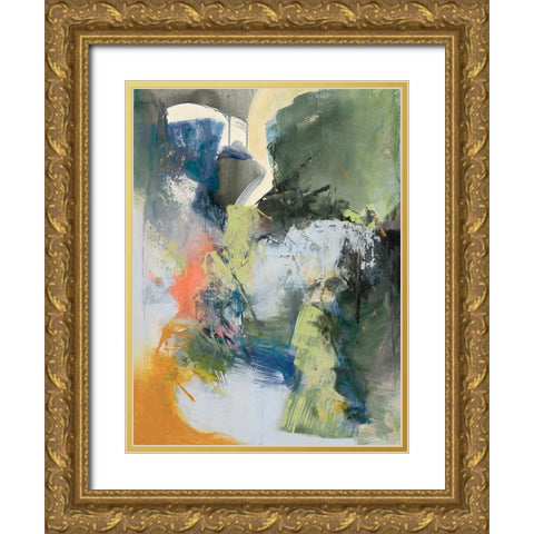 Asi Empieza Gold Ornate Wood Framed Art Print with Double Matting by Arana, Emilia