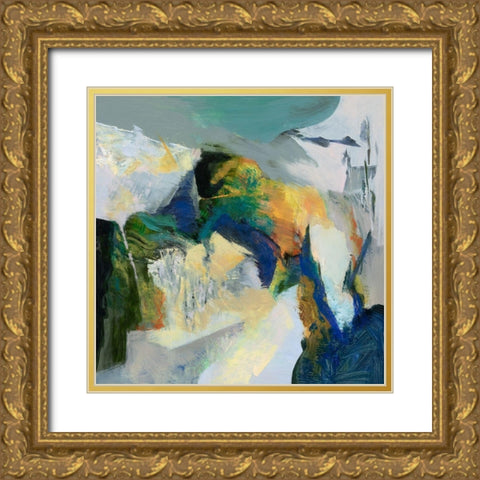 Iceberg Gold Ornate Wood Framed Art Print with Double Matting by Arana, Emilia
