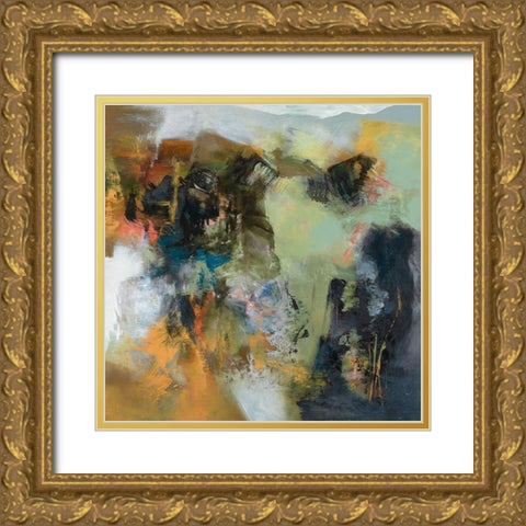 Rock Corral Gold Ornate Wood Framed Art Print with Double Matting by Arana, Emilia