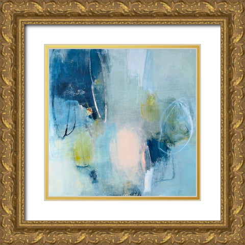 Echoes Gold Ornate Wood Framed Art Print with Double Matting by Apperlo, Mila