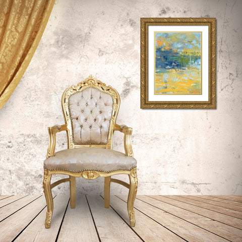 Chesapeake Bay Gold Ornate Wood Framed Art Print with Double Matting by Apperlo, Mila