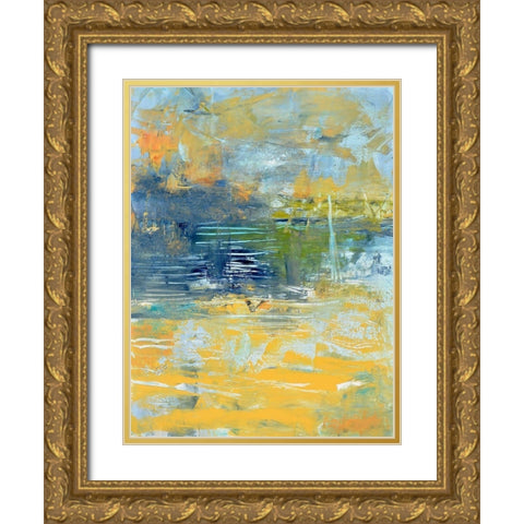 Chesapeake Bay Gold Ornate Wood Framed Art Print with Double Matting by Apperlo, Mila