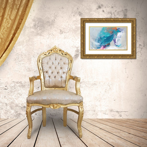 Sea Breeze Gold Ornate Wood Framed Art Print with Double Matting by Alattar, Lina