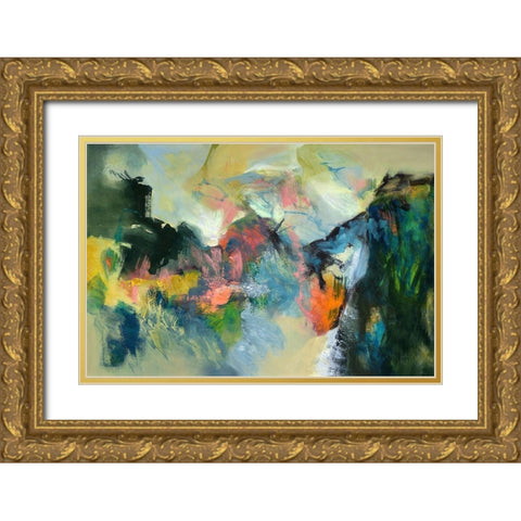 Noble Twin Gold Ornate Wood Framed Art Print with Double Matting by Arana, Emilia