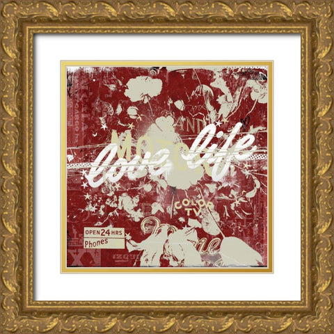 Love Life Gold Ornate Wood Framed Art Print with Double Matting by Albers, Teis