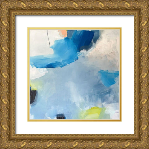 High Key Gold Ornate Wood Framed Art Print with Double Matting by Apperlo, Mila
