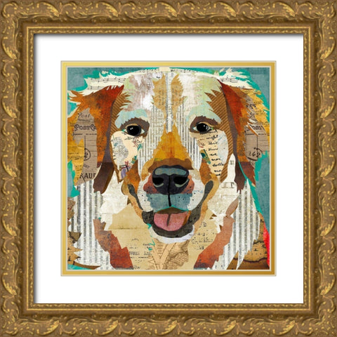 Golden Gold Ornate Wood Framed Art Print with Double Matting by Anderson, Traci