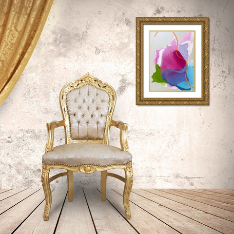 Butterfly Effect Gold Ornate Wood Framed Art Print with Double Matting by Alattar, Lina