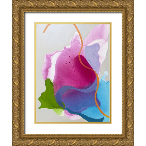 Butterfly Effect Gold Ornate Wood Framed Art Print with Double Matting by Alattar, Lina