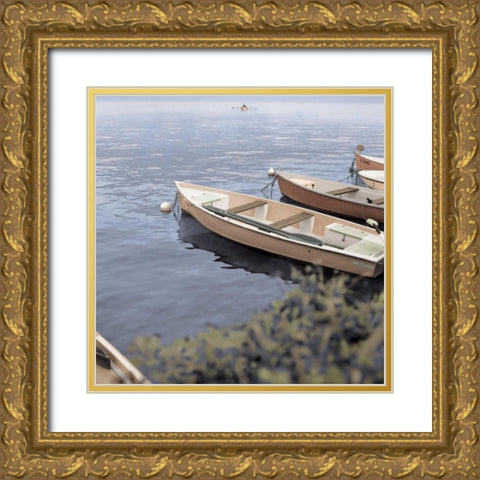 Mediterranean #3 Gold Ornate Wood Framed Art Print with Double Matting by Blaustein, Alan