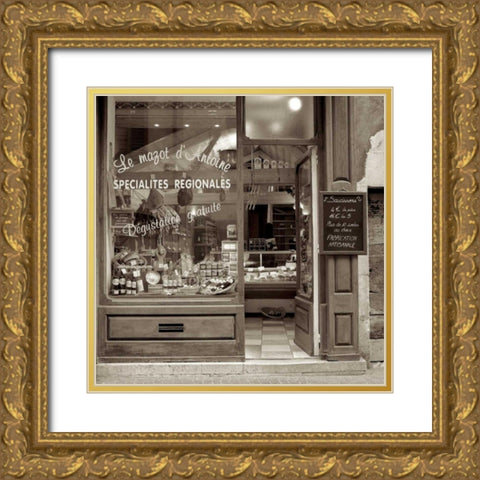 Marketplace - 1 Gold Ornate Wood Framed Art Print with Double Matting by Blaustein, Alan