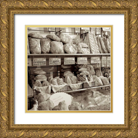 Marketplace - 4 Gold Ornate Wood Framed Art Print with Double Matting by Blaustein, Alan