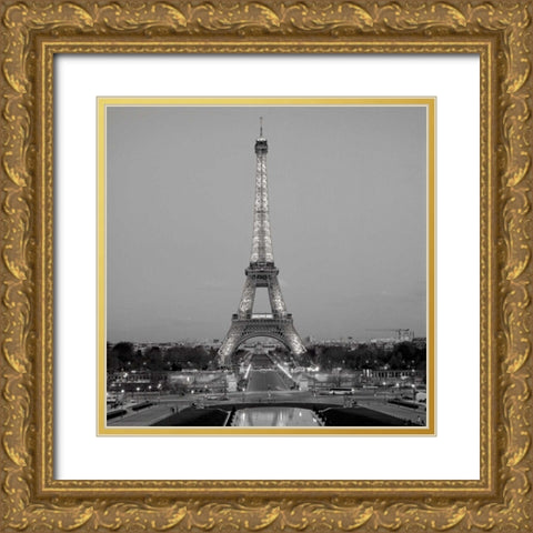 Tour Eiffel - 7 Gold Ornate Wood Framed Art Print with Double Matting by Blaustein, Alan