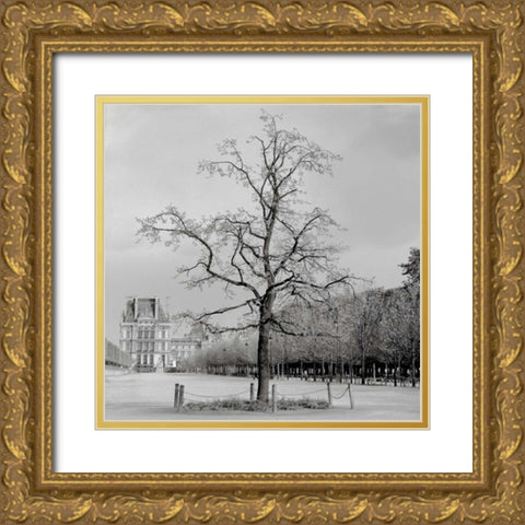 Paris - 22 Gold Ornate Wood Framed Art Print with Double Matting by Blaustein, Alan