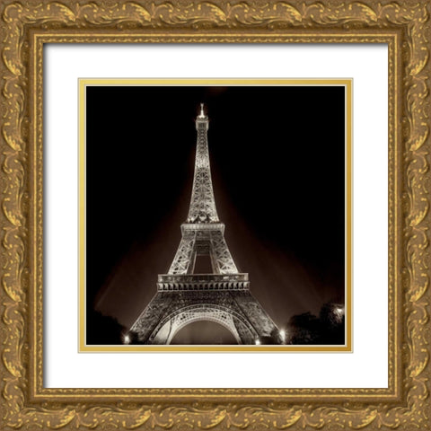 Tour Eiffel - 2 Gold Ornate Wood Framed Art Print with Double Matting by Blaustein, Alan
