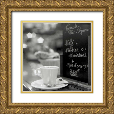 Cafe, Champs Gold Ornate Wood Framed Art Print with Double Matting by Blaustein, Alan