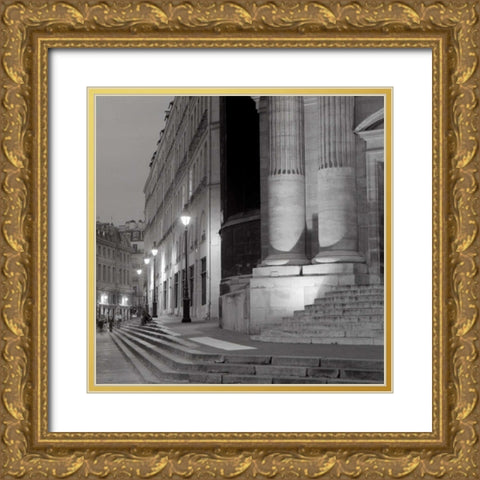 Paris - 3 Gold Ornate Wood Framed Art Print with Double Matting by Blaustein, Alan