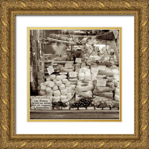 Marketplace - 9 Gold Ornate Wood Framed Art Print with Double Matting by Blaustein, Alan