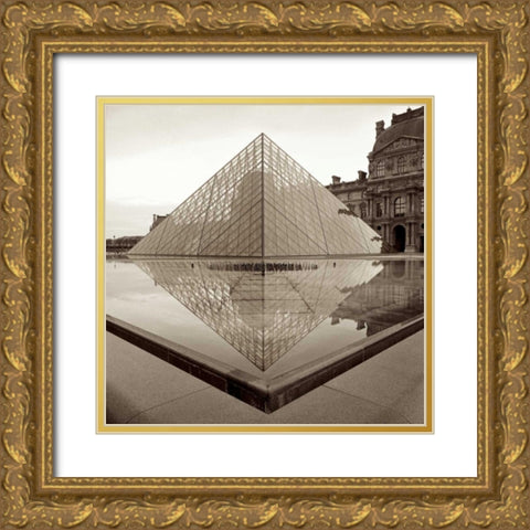 Paris - 8 Gold Ornate Wood Framed Art Print with Double Matting by Blaustein, Alan