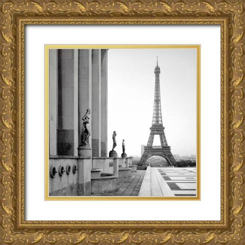 Tour Eiffel - 5 Gold Ornate Wood Framed Art Print with Double Matting by Blaustein, Alan