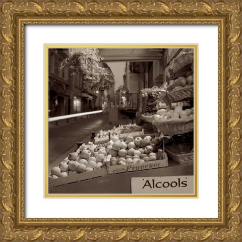 Marketplace - 3 Gold Ornate Wood Framed Art Print with Double Matting by Blaustein, Alan