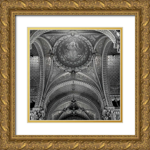 Lyon - 1 Gold Ornate Wood Framed Art Print with Double Matting by Blaustein, Alan