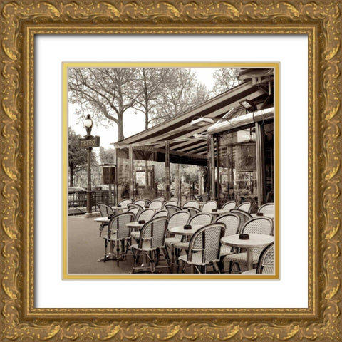 Paris - 5 Gold Ornate Wood Framed Art Print with Double Matting by Blaustein, Alan