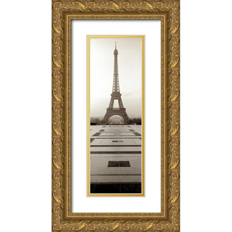 Tour Eiffel - 11 Gold Ornate Wood Framed Art Print with Double Matting by Blaustein, Alan