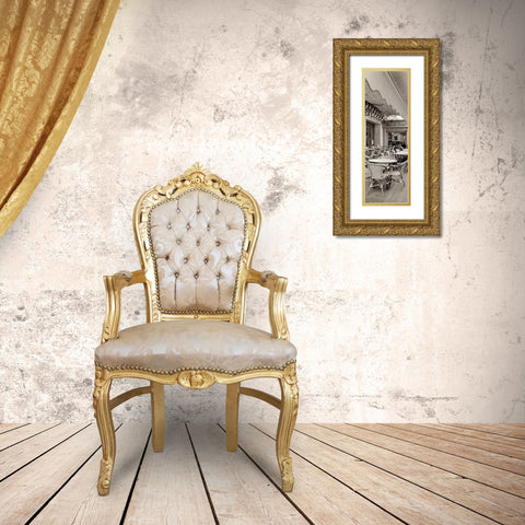 Cafe la Nuit - 1 Gold Ornate Wood Framed Art Print with Double Matting by Blaustein, Alan