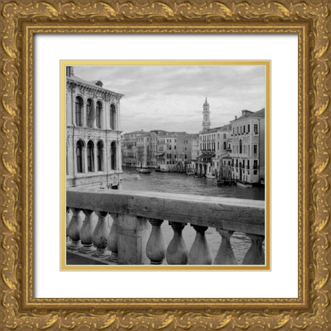 Venezia - 27 Gold Ornate Wood Framed Art Print with Double Matting by Blaustein, Alan