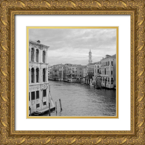 Venezia - 26 Gold Ornate Wood Framed Art Print with Double Matting by Blaustein, Alan