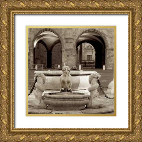 Bergamo - 1 Gold Ornate Wood Framed Art Print with Double Matting by Blaustein, Alan