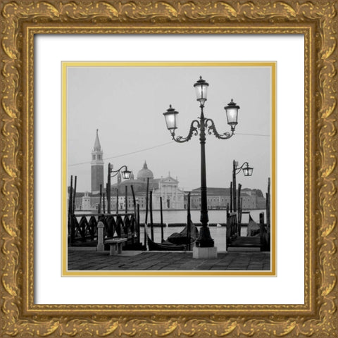 Venezia - 4 Gold Ornate Wood Framed Art Print with Double Matting by Blaustein, Alan