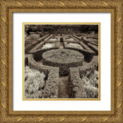 Tuscan Giardini - 1 Gold Ornate Wood Framed Art Print with Double Matting by Blaustein, Alan