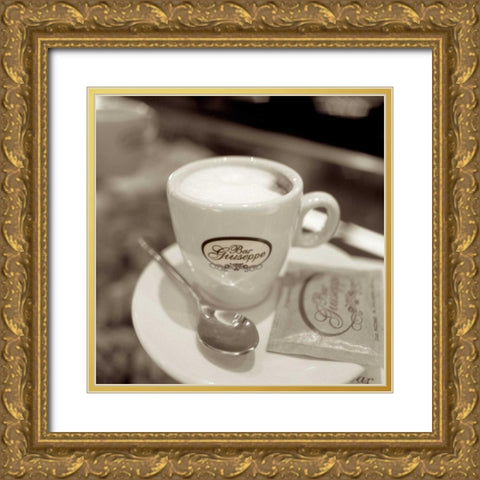 Bar Giuseppe Gold Ornate Wood Framed Art Print with Double Matting by Blaustein, Alan