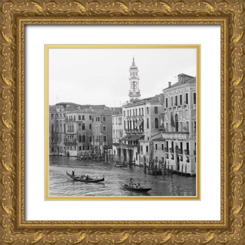Venezia - 29 Gold Ornate Wood Framed Art Print with Double Matting by Blaustein, Alan