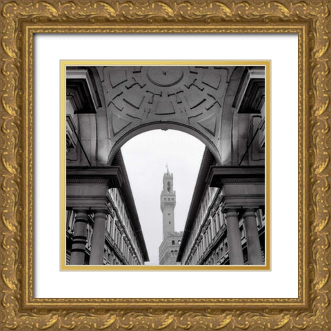 Firenze - 2 Gold Ornate Wood Framed Art Print with Double Matting by Blaustein, Alan