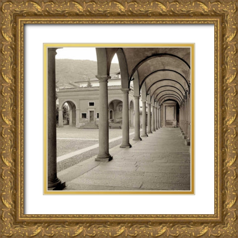 Piedmont - 4 Gold Ornate Wood Framed Art Print with Double Matting by Blaustein, Alan