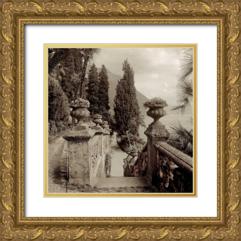 Lombardy - 8 Gold Ornate Wood Framed Art Print with Double Matting by Blaustein, Alan