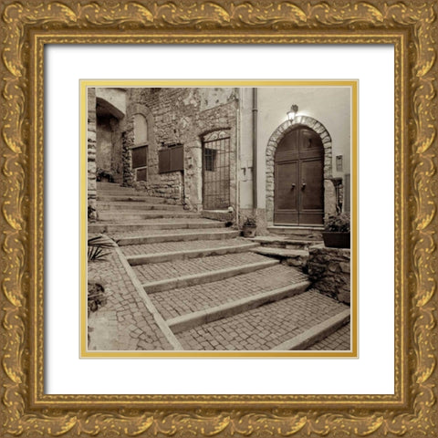 Lombardy - 1 Gold Ornate Wood Framed Art Print with Double Matting by Blaustein, Alan