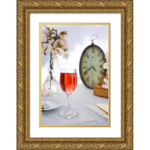 Wine - 5 Gold Ornate Wood Framed Art Print with Double Matting by Blaustein, Alan