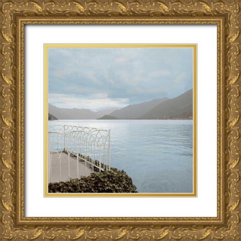 Lake Vista - 15 Gold Ornate Wood Framed Art Print with Double Matting by Blaustein, Alan
