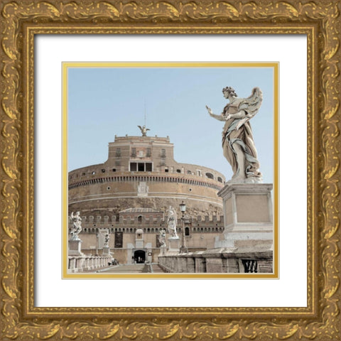 Castel SantAngelo - 1 Gold Ornate Wood Framed Art Print with Double Matting by Blaustein, Alan