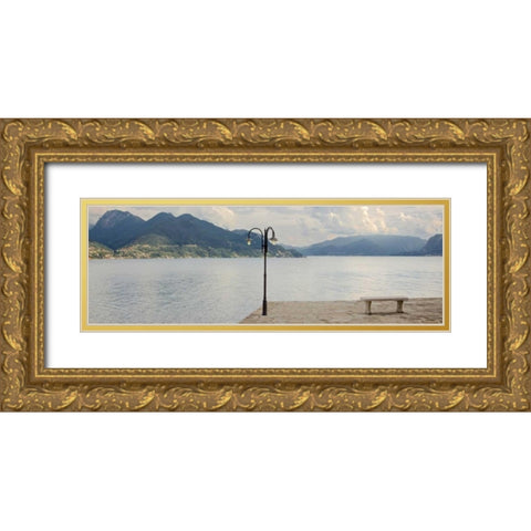 Gravedonna Pano - 1 Gold Ornate Wood Framed Art Print with Double Matting by Blaustein, Alan